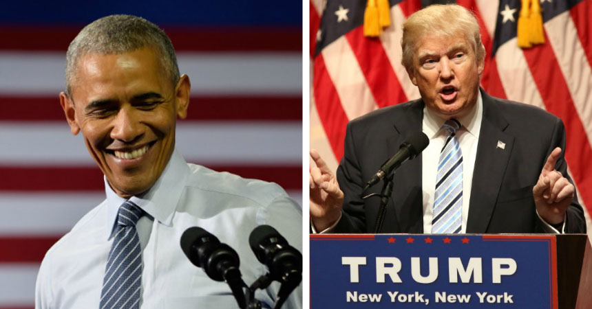 La descomunal diferencia entre Obama y Trump reflejada en 10 segundos