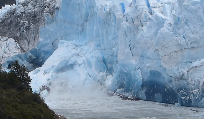 Las impactantes imágenes que dejó el desprendimiento de un glaciar en ...