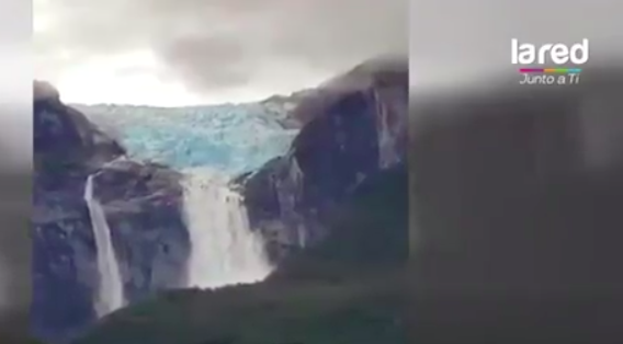 ¡Impactante video muestra el momento exacto en que Ventisquero Colgante ...